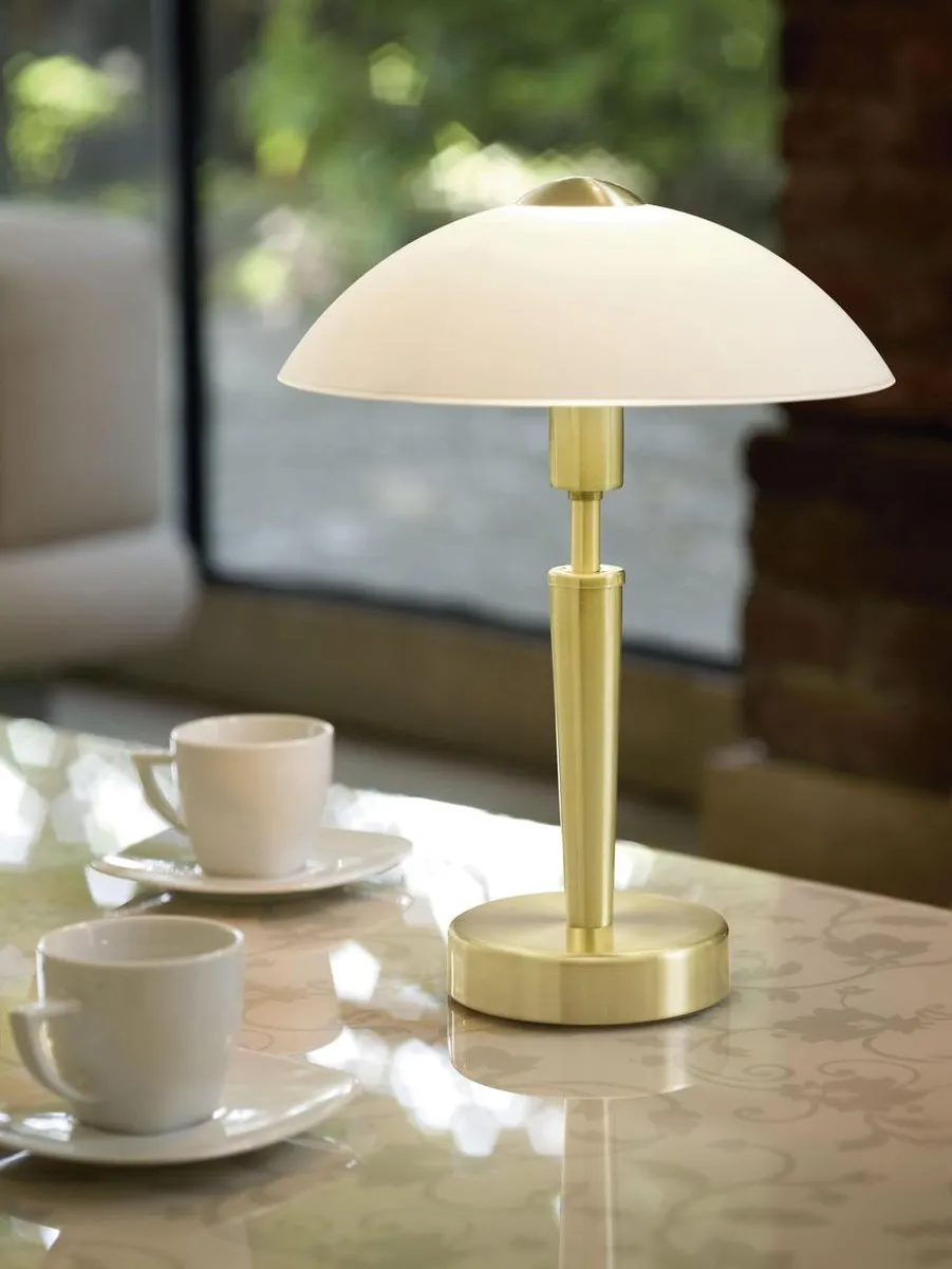 Eglo Solo 1 Tafellamp - Ø26cm - Goud/Wit