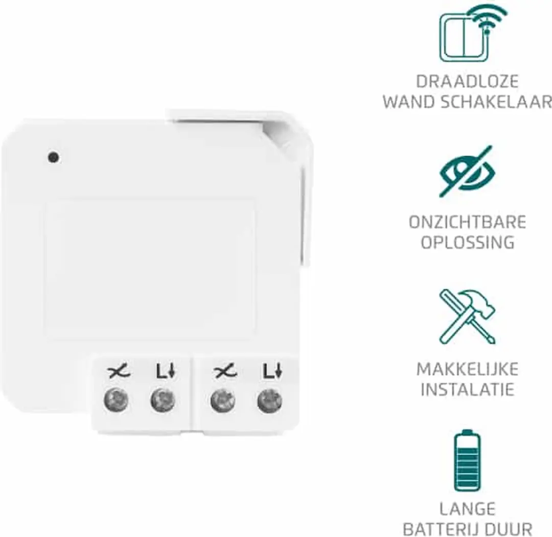 KlikAanKlikUit Mini Inbouwzender AWMT-230 - Wit - afbeelding 6 van 6