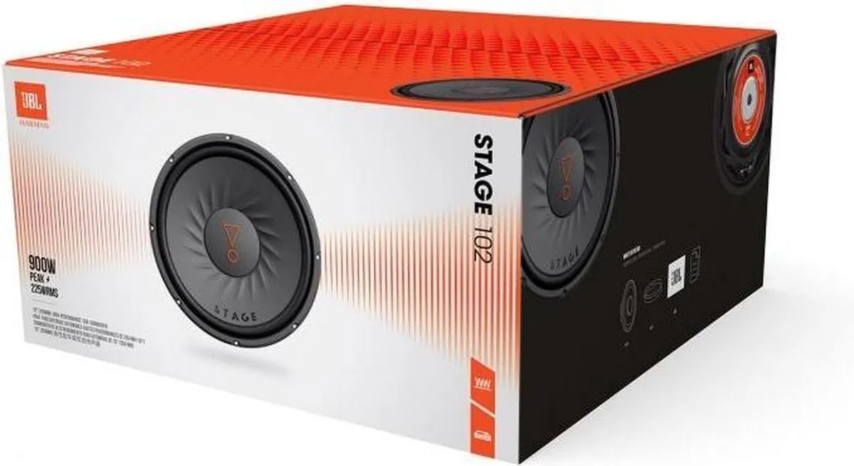 JBL Stage 102 Subwoofer 225W - Zwart