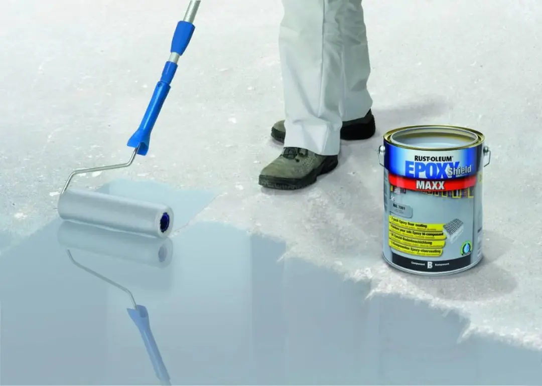 Rust-Oleum EPOXYSHIELD MAXX 2K Epoxy Vloercoating 5L - Staalgrijs RAL7001