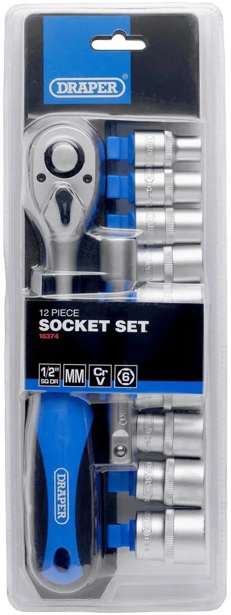 Draper 1/2" Doppenset - 12-delig