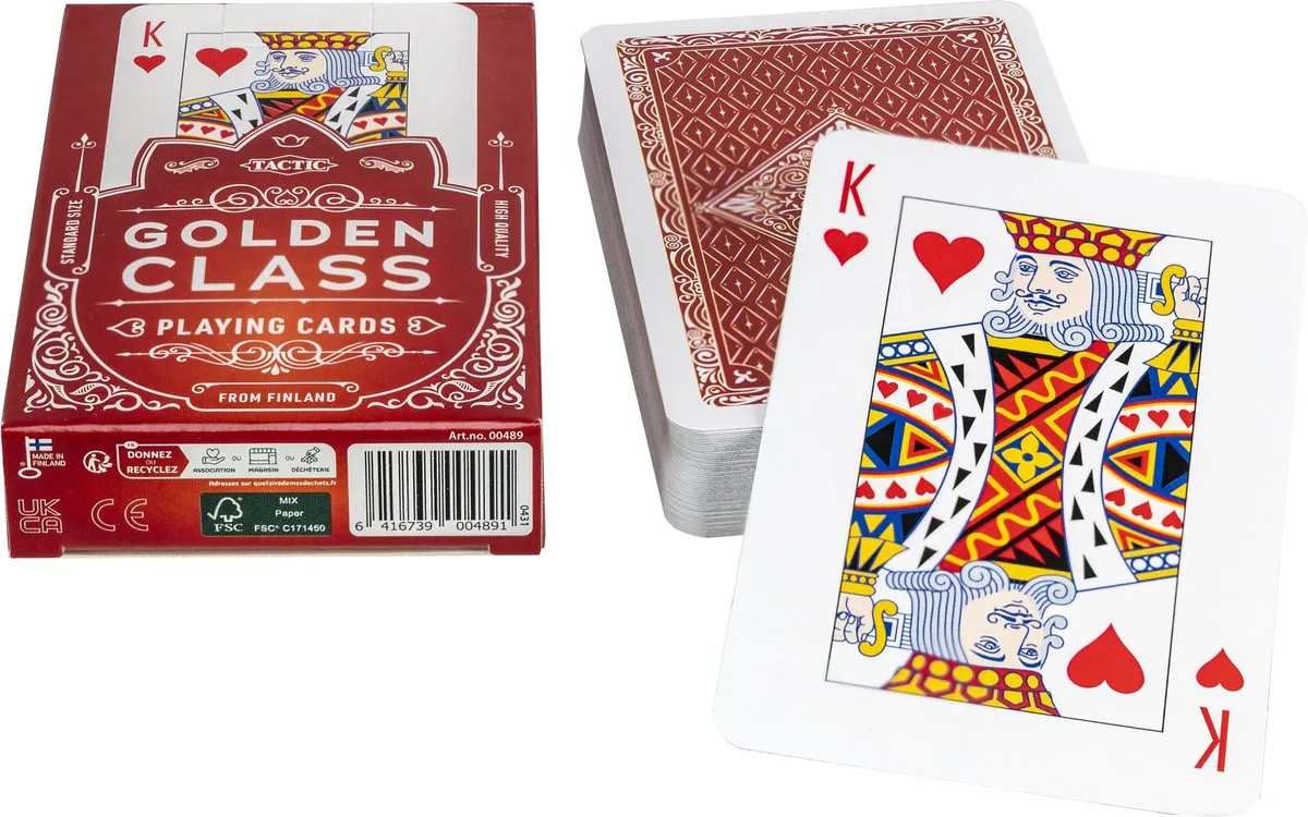Tactic Golden Class Speelkaarten - 00489