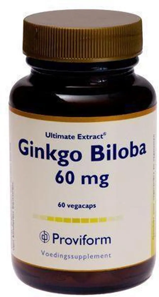 Proviform Ginkgo biloba 60mg Voedingssupplement - 60 Capsules