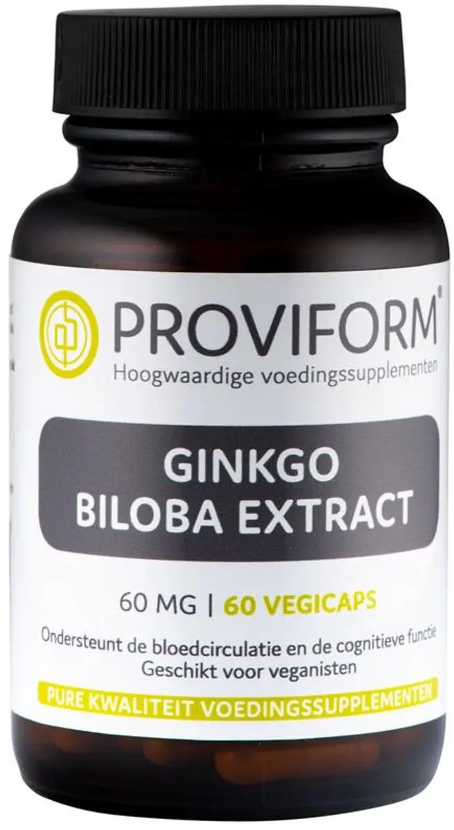 Proviform Ginkgo biloba 60mg Voedingssupplement - 60 Capsules