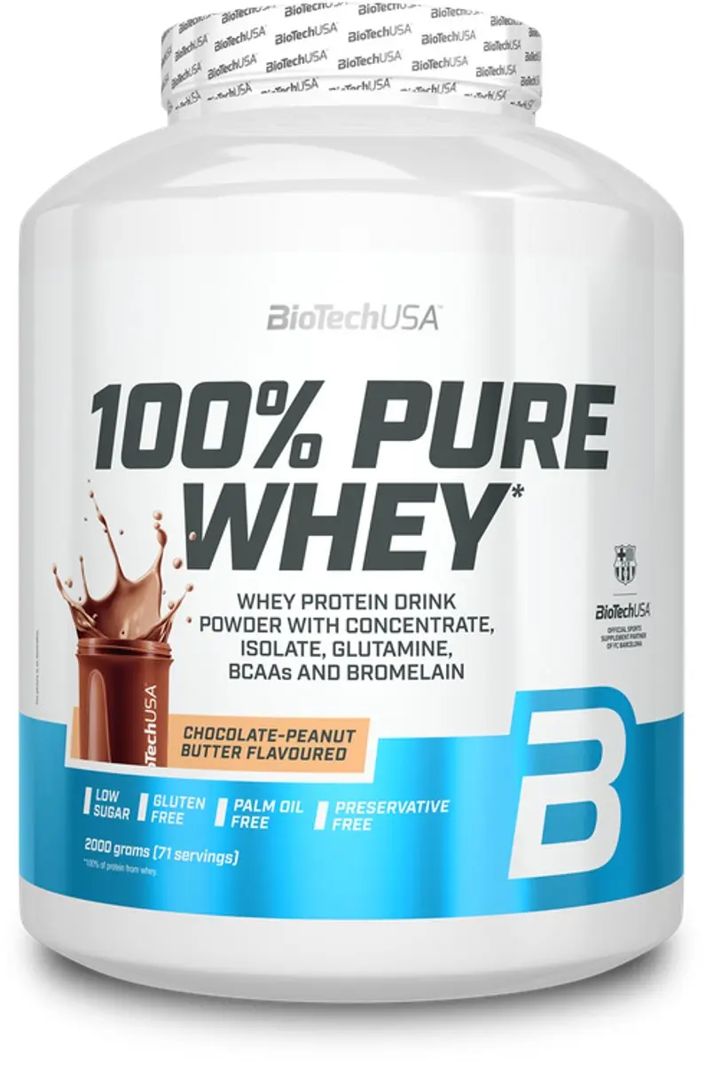 BioTechUSA 100% Pure Whey Eiwitpoeder 2kg