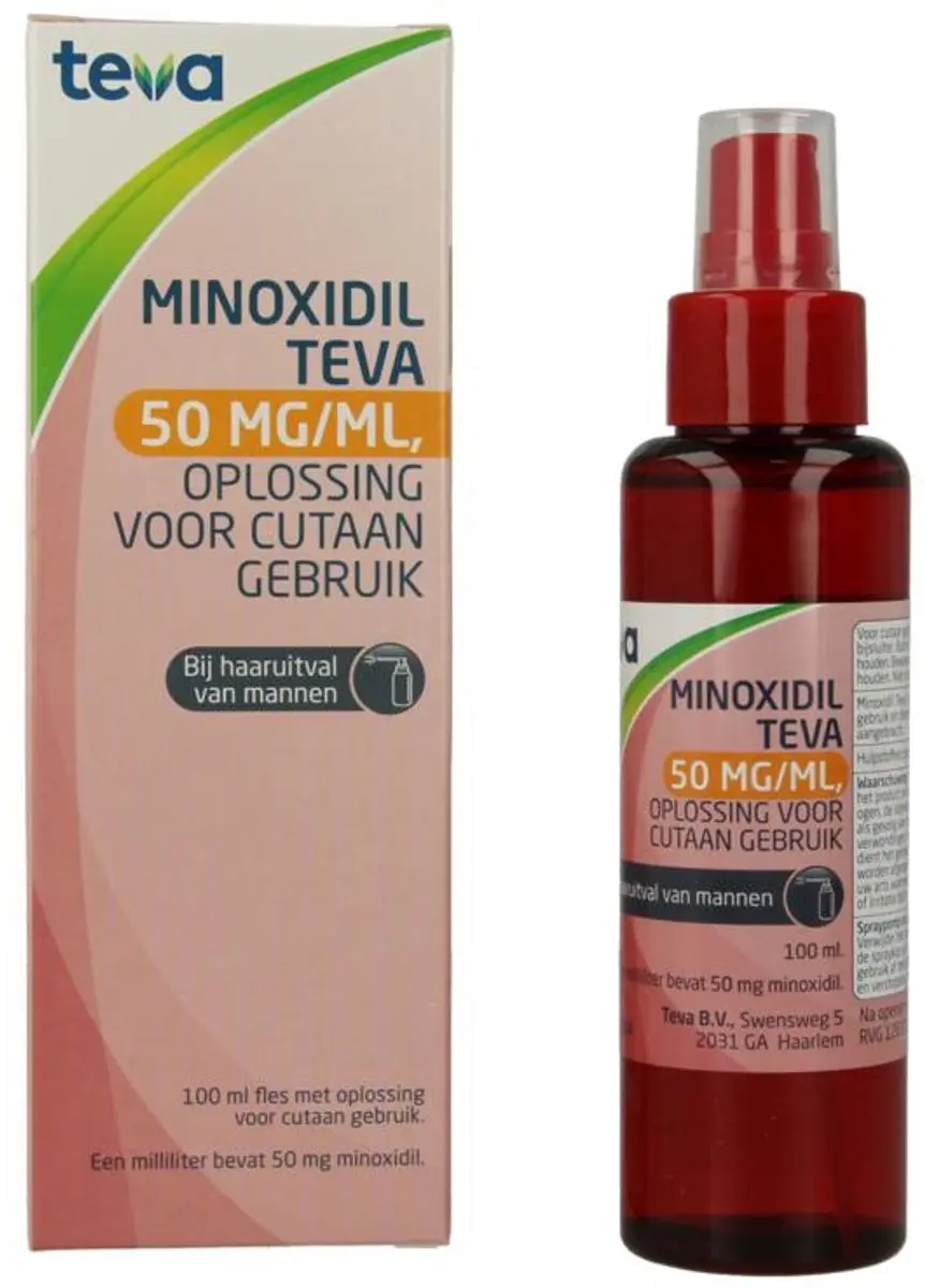 Teva Minoxidil 5% Haaruitval Oplossing 100ml