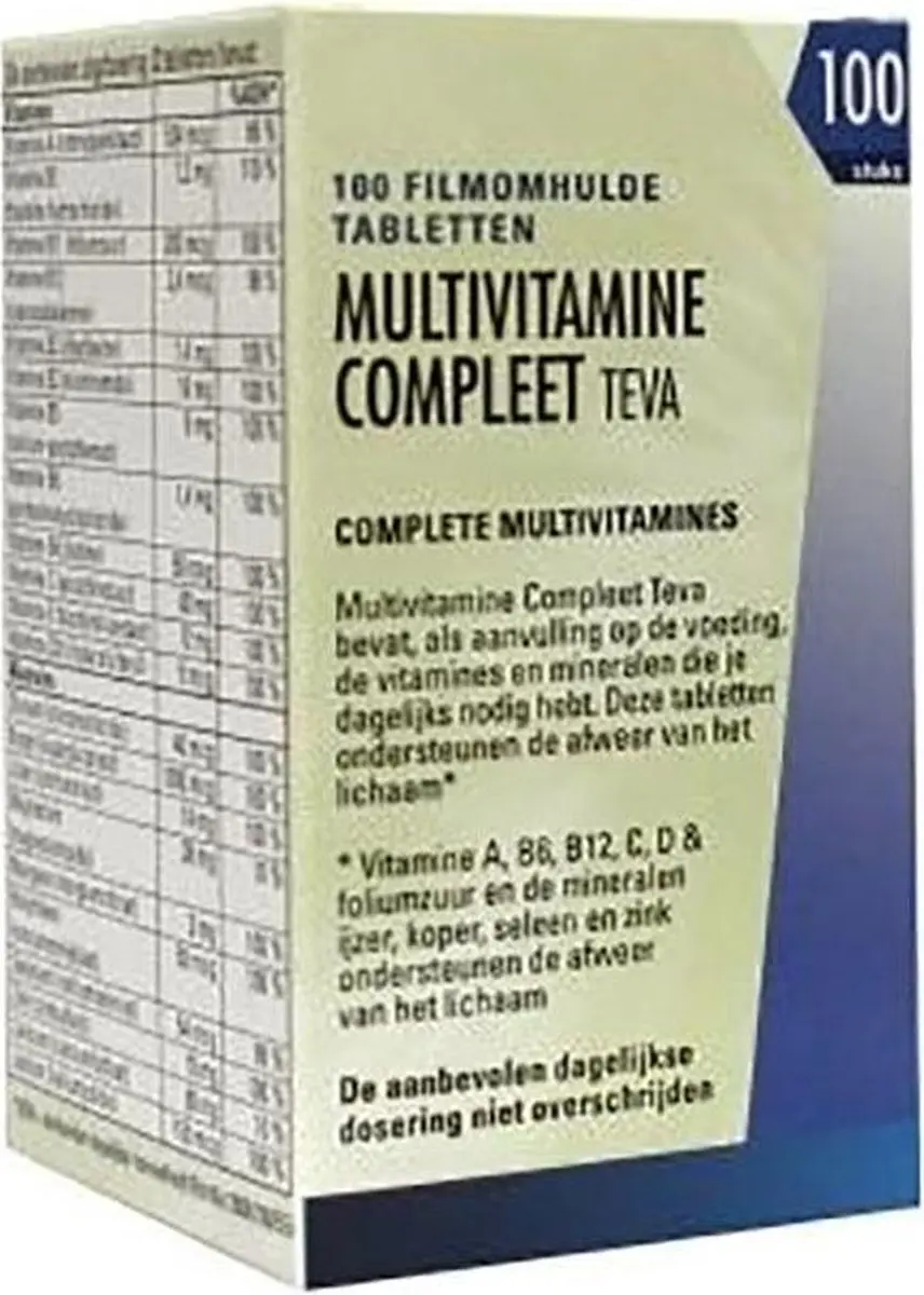 Teva Multivitamine Compleet 100 Tabletten
