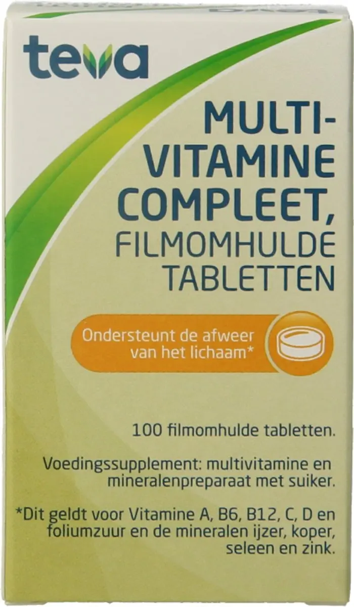 Teva Multivitamine Compleet 100 Tabletten