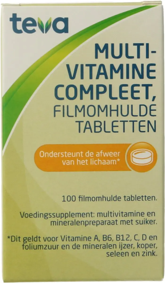 Teva Multivitamine Compleet 100 Tabletten