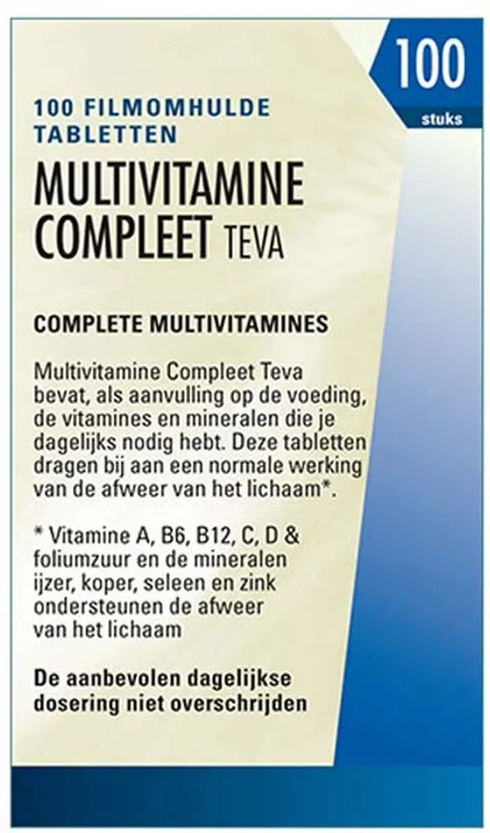 Teva Multivitamine Compleet 100 Tabletten