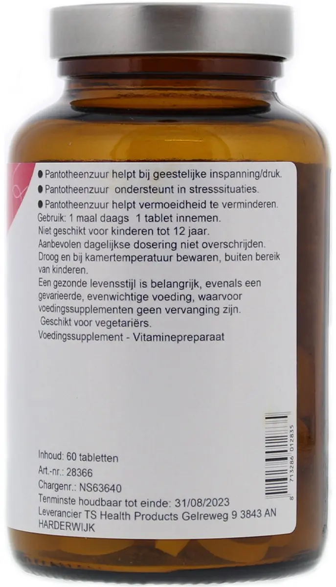 TS Choice Vitamine B5 60 Tabletten