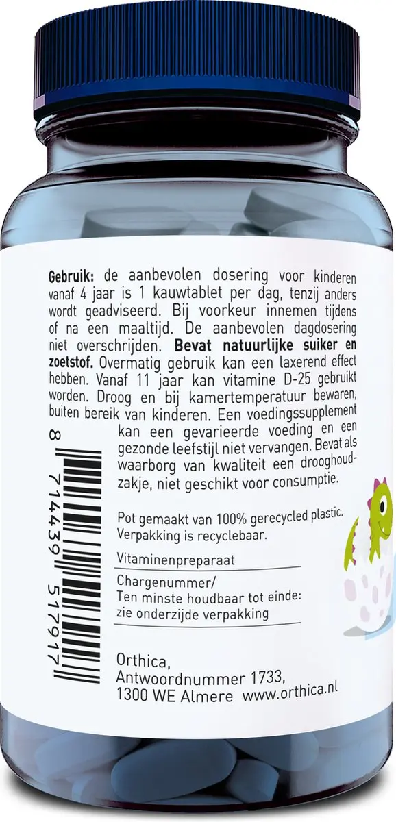 Orthica Dino D Kauwtabletten - 120 Stuks