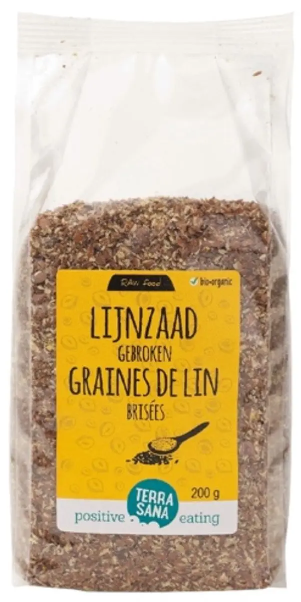 Terrasana Raw Lijnzaad Gebroken 400g