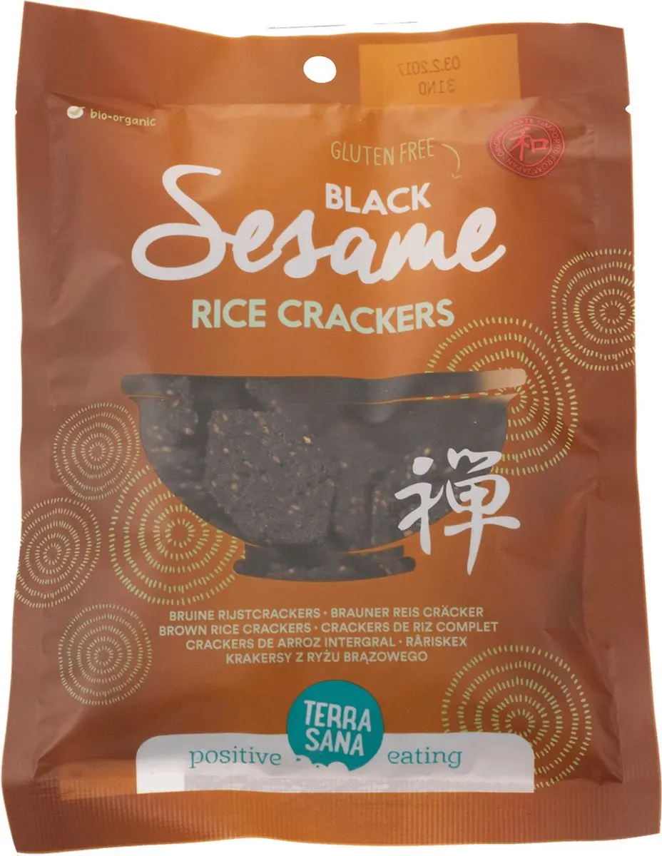 Terrasana Genmai Life Rijstcrac Zw Sesam 60g