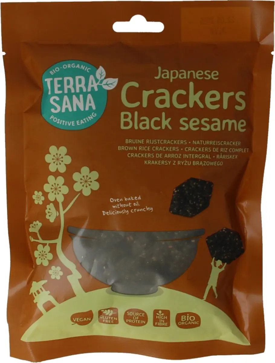 Terrasana Genmai Life Rijstcrac Zw Sesam 60g