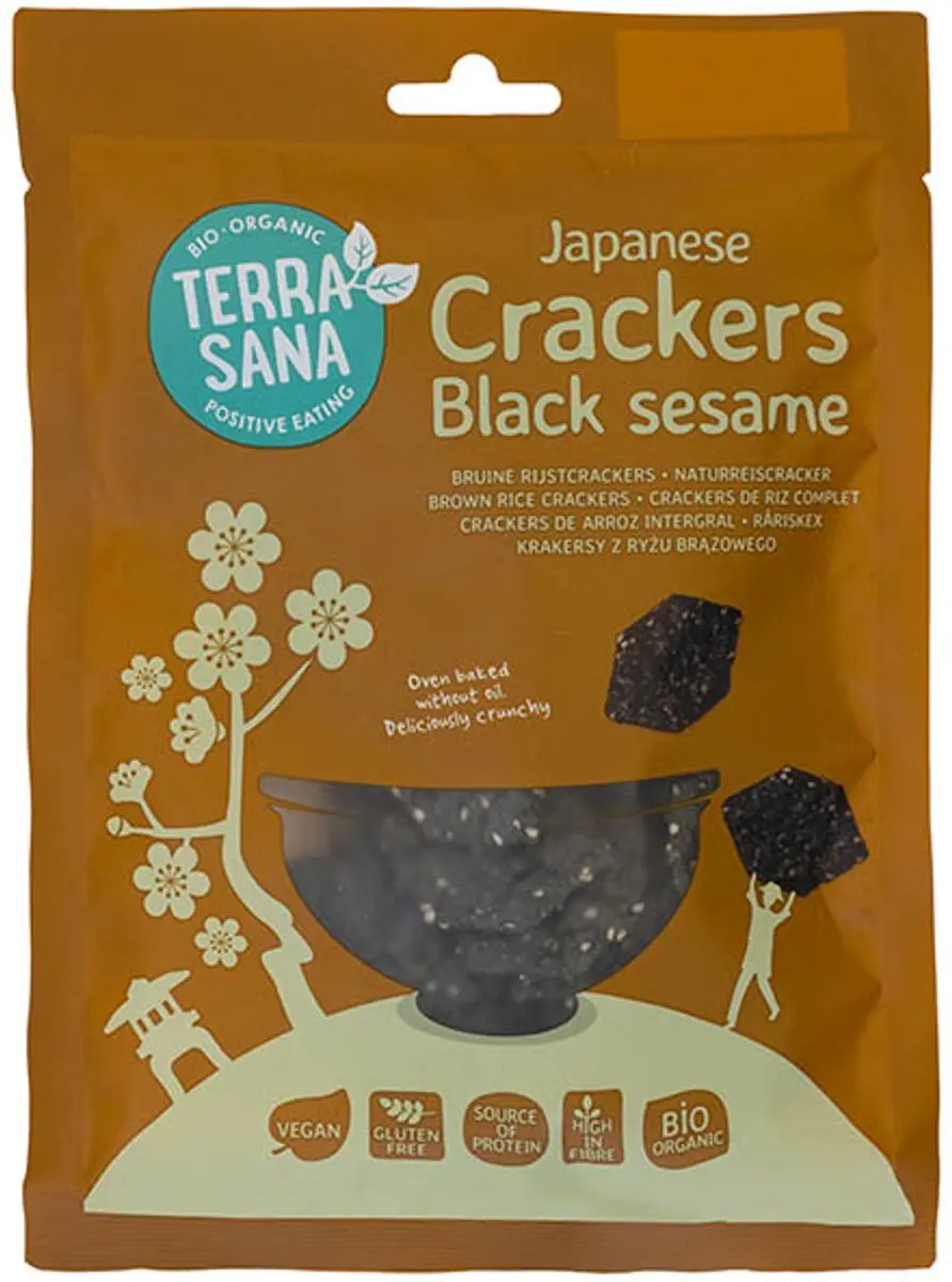 Terrasana Genmai Life Rijstcrac Zw Sesam 60g