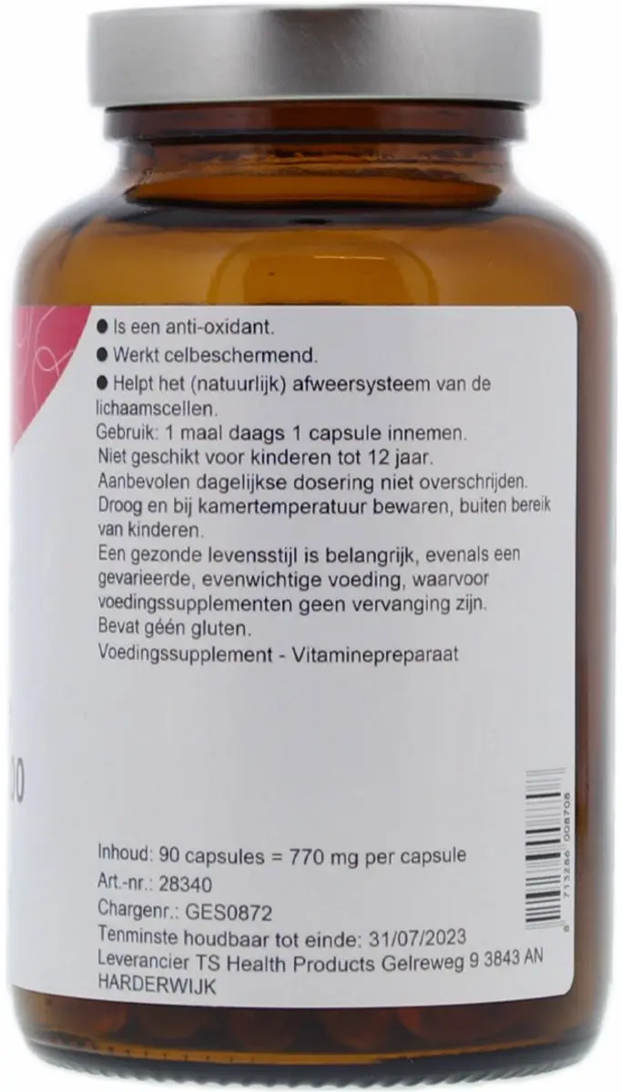 TS Choice Natuurlijke Vitamine E 90 Capsules