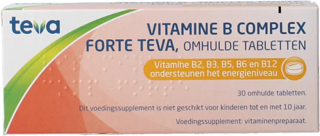Teva Vitamine B Complex Forte 30 Tabletten