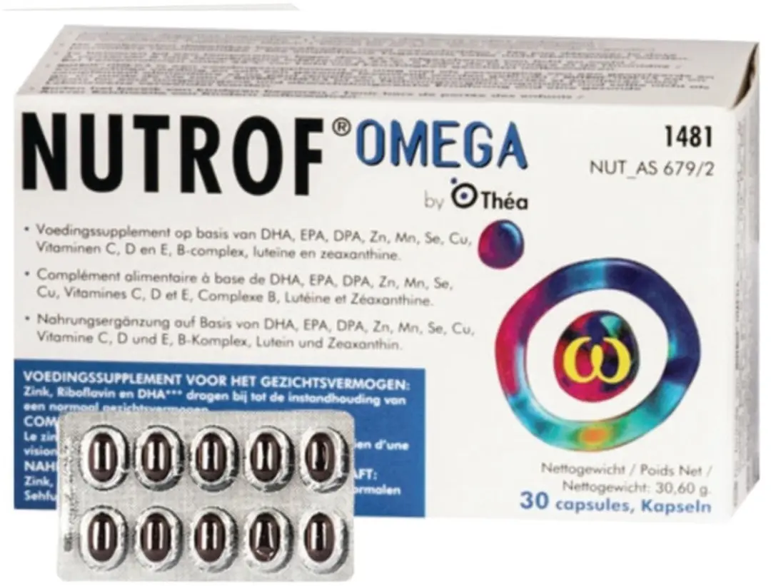 Thea Nutrof Omega Voedingssupplement 60 Capsules