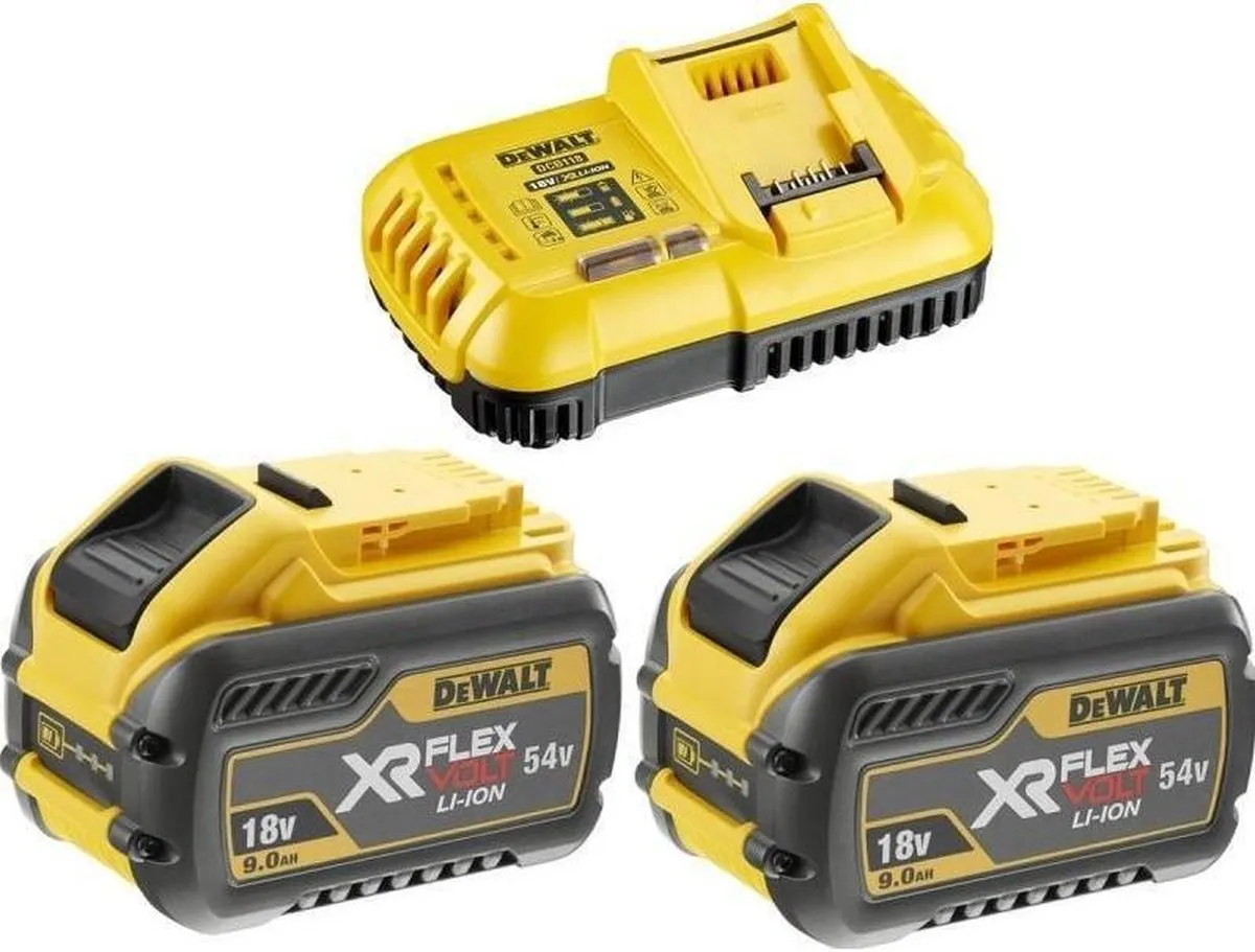 DeWalt DCB118X2-QW Oplader - met 2x DCB547 54V 9.0Ah - afbeelding 6 van 6