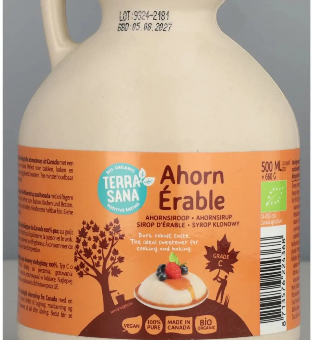 Terrasana Ahornsirup 500ml - afbeelding 6 van 6