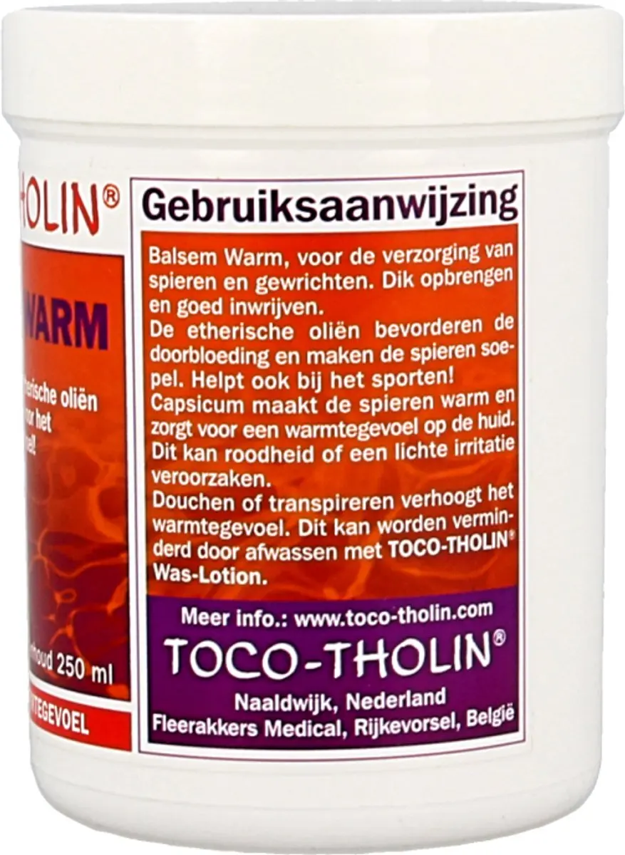 Toco Tholin Warm Balsem 250ml - afbeelding 6 van 6
