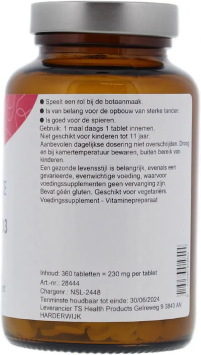 TS Choice Vitamine D3 15mg 360g