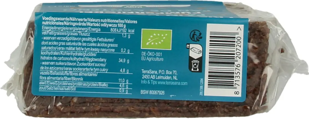 Terrasana Fries Roggebrood 500g