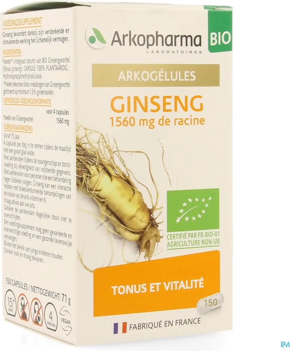 Arkopharma Arkocaps Ginseng Bio Caps 150 - 71ml