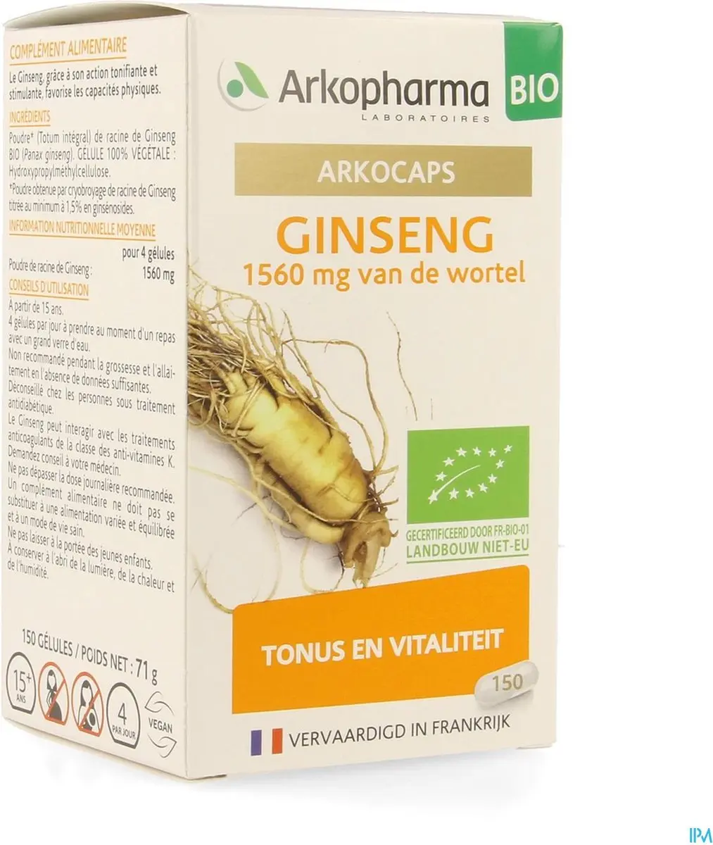 Arkopharma Arkocaps Ginseng Bio Caps 150 - 71ml
