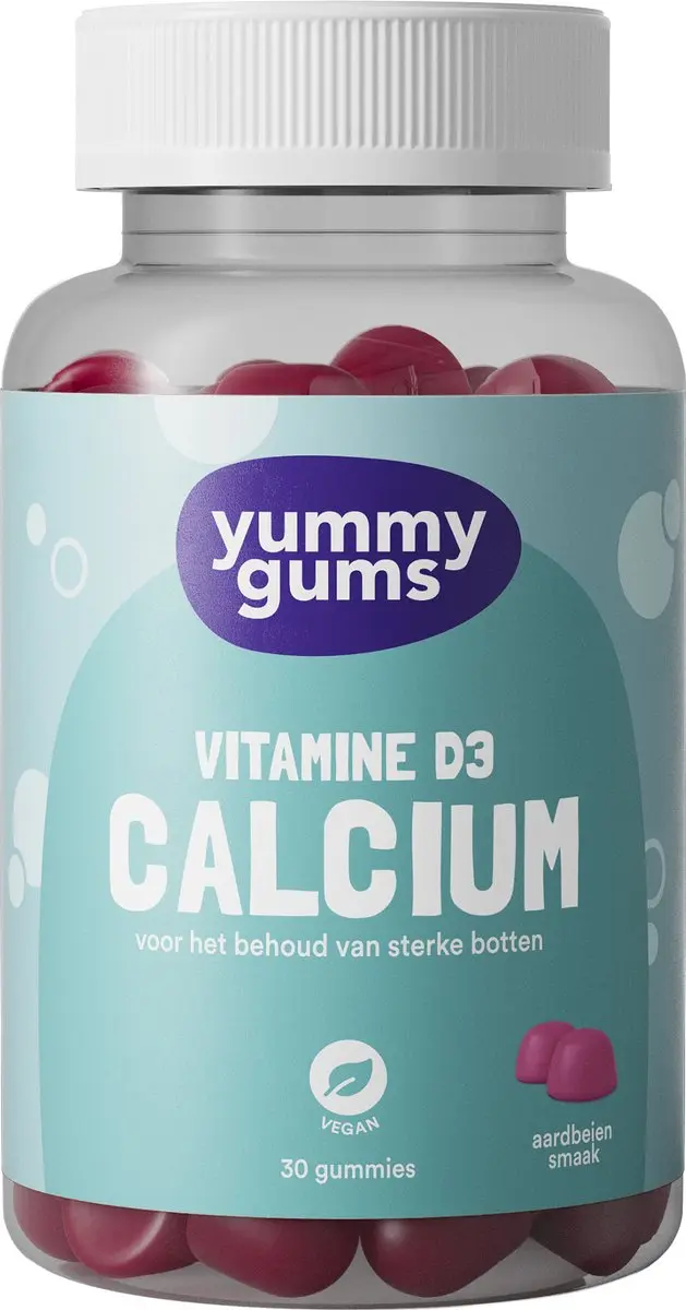 Yummygums Calcium Vitamine D3 Gummies 30 Stuks