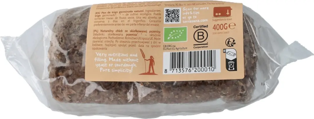Terrasana Kiembrood Tarwe 400g