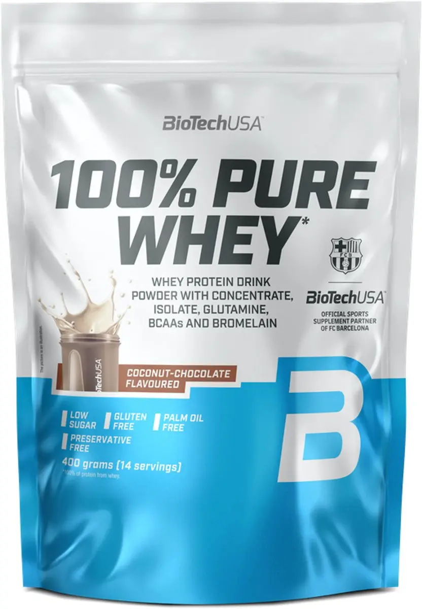 BioTechUSA 100% Pure Whey Eiwitpoeder 400g