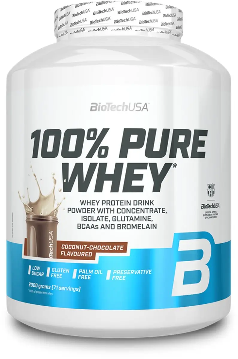 BioTechUSA 100% Pure Whey Eiwitpoeder 2kg
