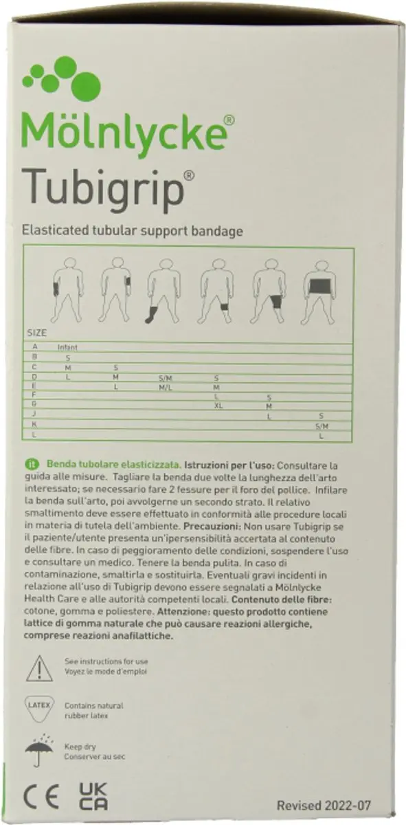Tubigrip C 1443 Compressieverband 10m x 6,75cm - Wit