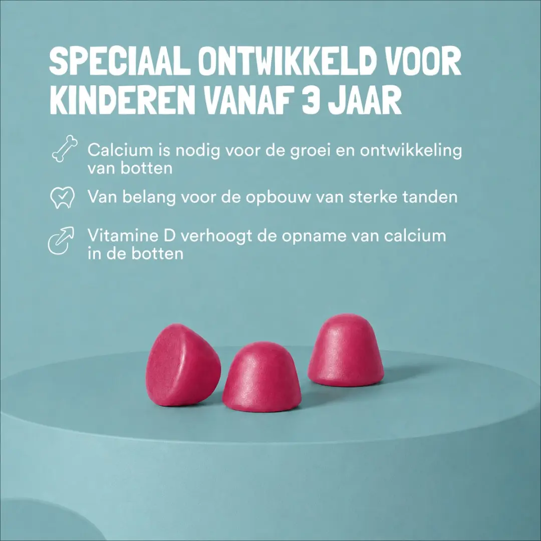 Yummygums Kids Calcium D3 Gummies 30 Stuks - Vegan