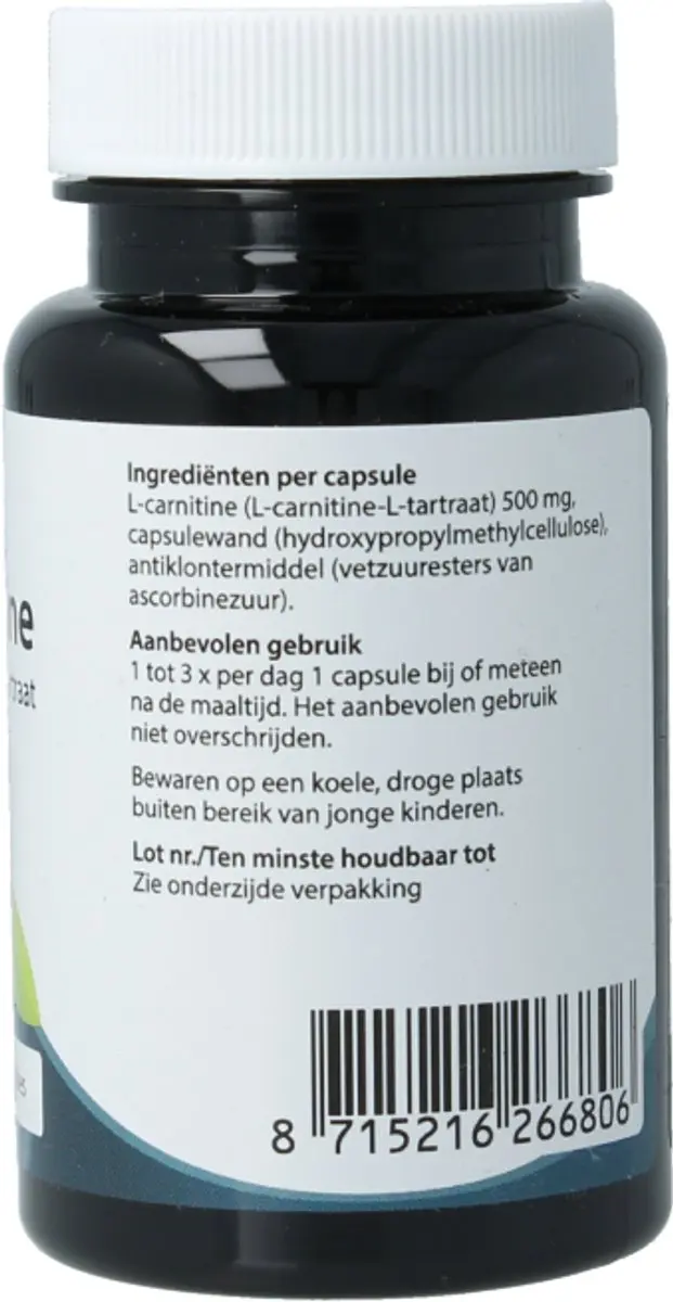 Springfield L-Carnitine Voedingssupplement 60mg - 60 Stuks