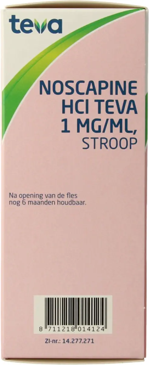 Teva Noscapine Hydrochloride 1mg/ml Hoestdrank 150ml