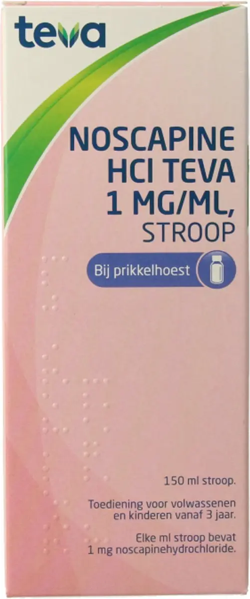 Teva Noscapine Hydrochloride 1mg/ml Hoestdrank 150ml