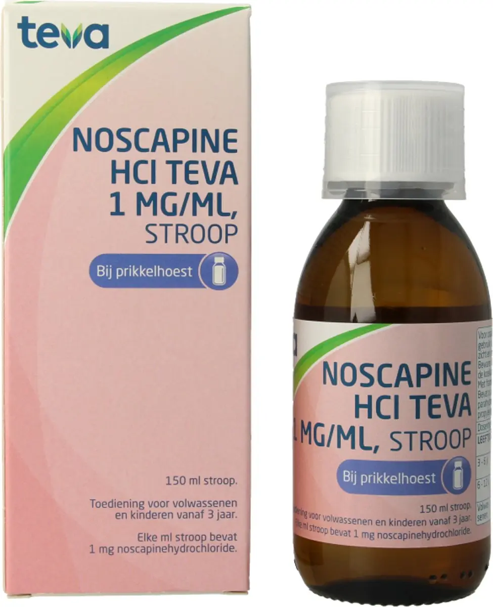 Teva Noscapine Hydrochloride 1mg/ml Hoestdrank 150ml