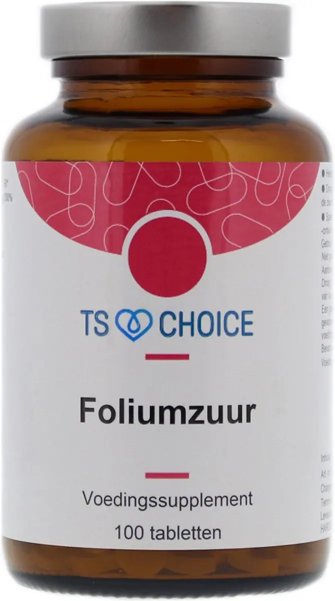TS Choice Foliumzuur 400 Vit B11 100mg - 100 Stuks
