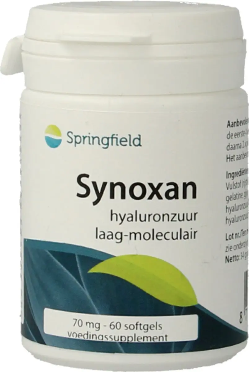 Springfield Synoxan Hyaluronzuur 60 Softgels - 70mg