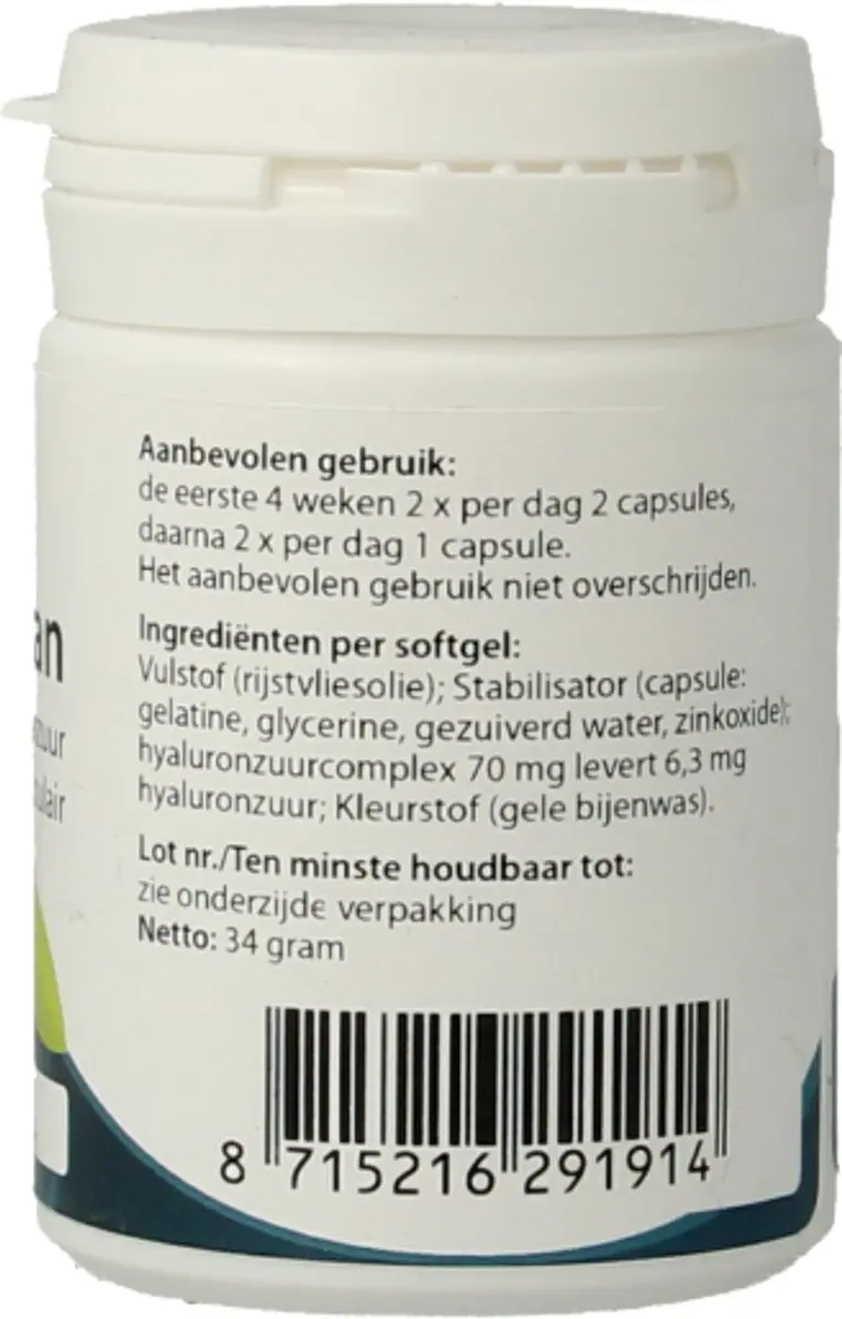 Springfield Synoxan Hyaluronzuur 60 Softgels - 70mg