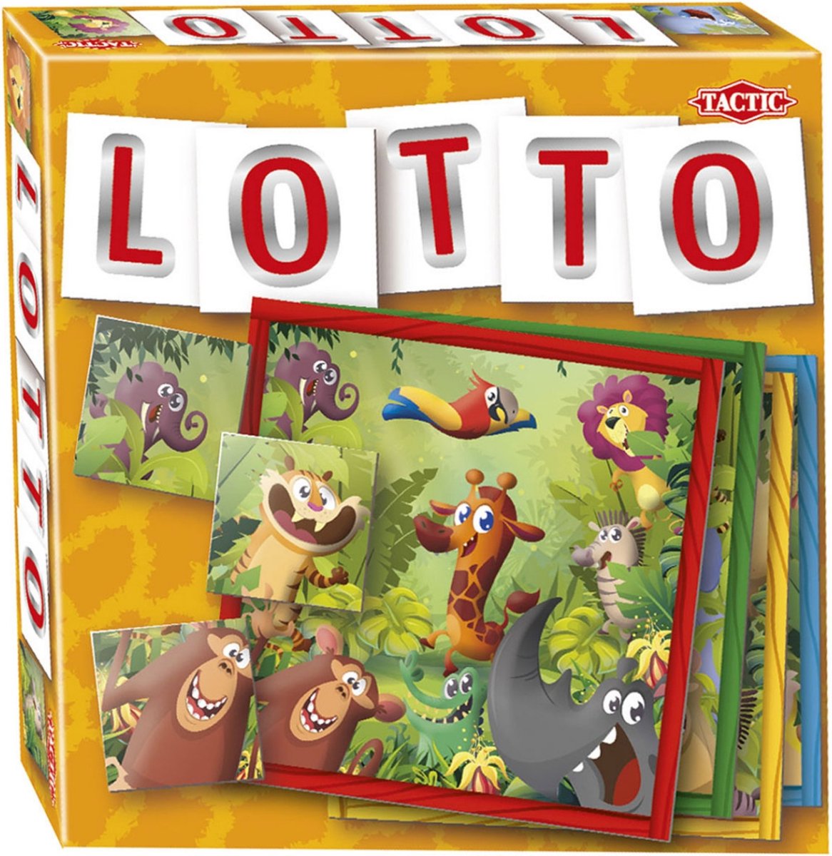 Tactic Lotto Jungle – Kaartspel – Zoek & Vind – Familiespel – 2-4 spelers – Vanaf 3 jaar