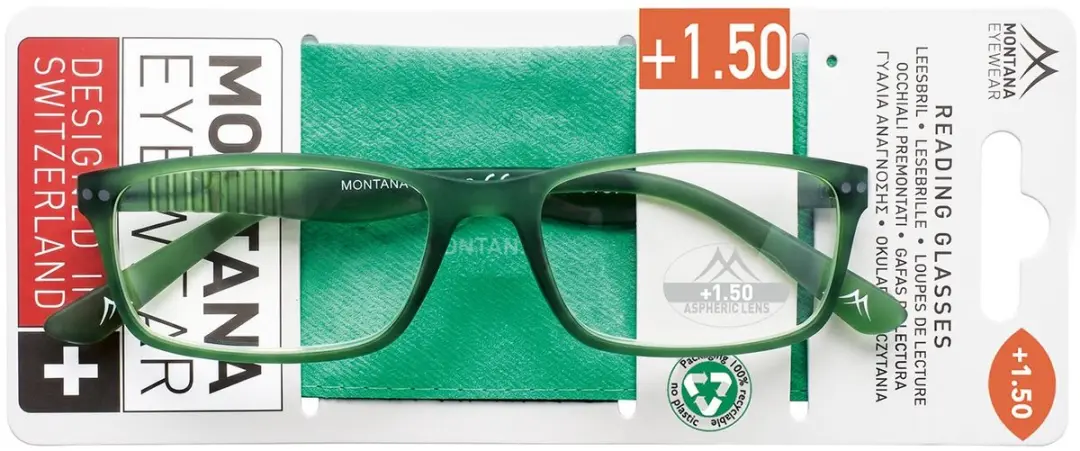 Montana Leesbril MR50D - Groen mat