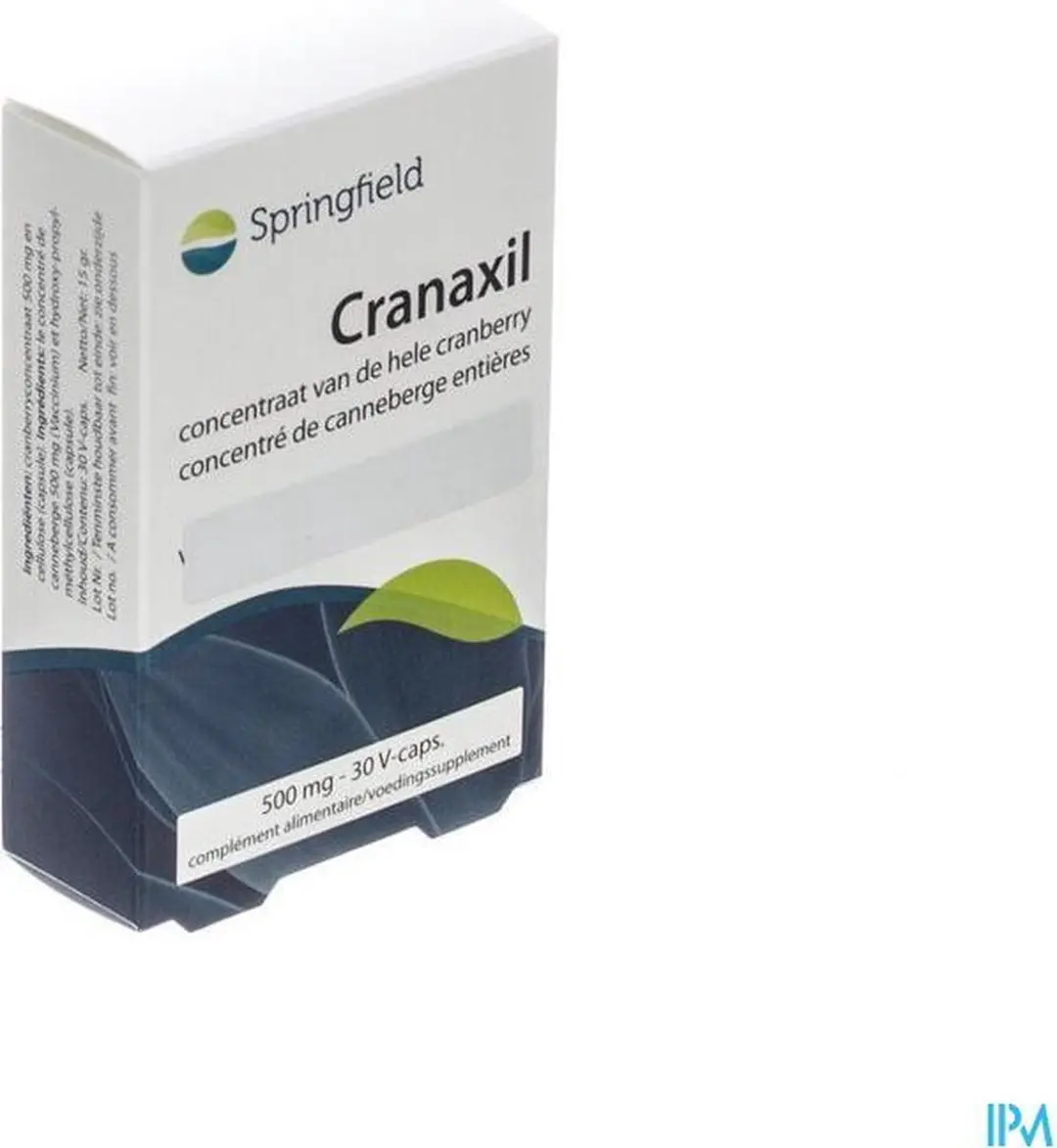 Springfield Cranaxil Cranberry 500mg - 30 Capsules