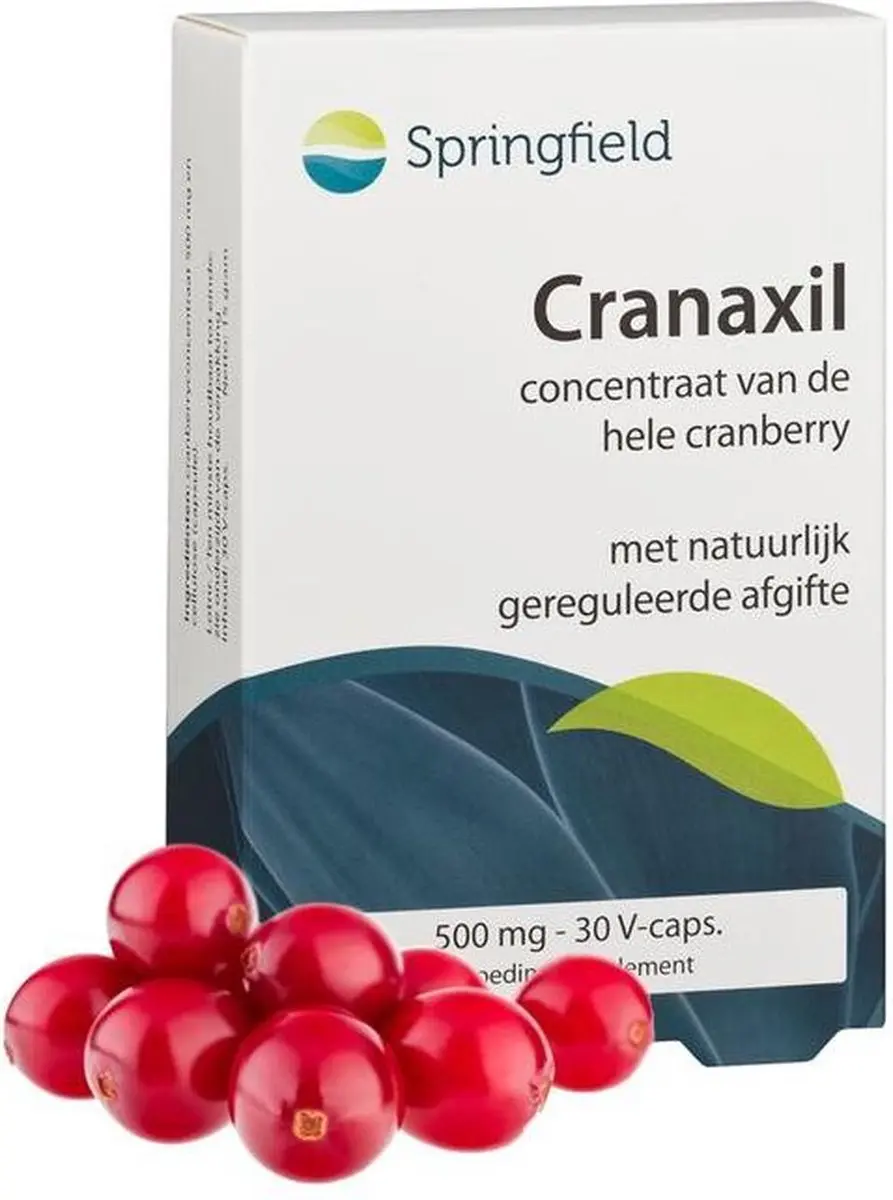 Springfield Cranaxil Cranberry 500mg - 30 Capsules
