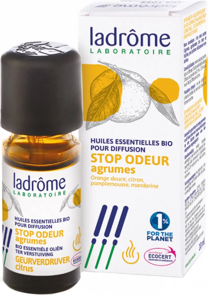 Ladrôme Etherische Oliën Voor Diffusie Stop Geur Citrus 10 ml