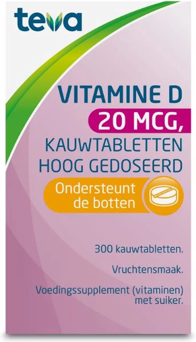 Teva Vitamine D 20 mcg 300 Tabletten