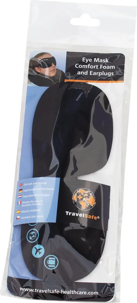 Travelsafe Oogmasker & Oordoppen - Zwart